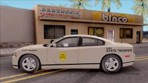 Dodge Charger Slicktop 2012 Iowa State Patrol для GTA San Andreas - вид сбоку