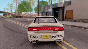 Dodge Charger Slicktop 2012 Iowa State Patrol для GTA San Andreas - вид сзади