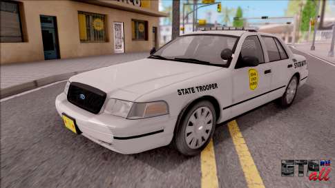 Ford Crown Victoria 2009 Iowa State Patrol для GTA San Andreas - вид спереди