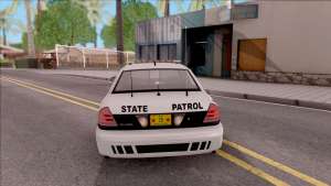 Ford Crown Victoria 2009 Iowa State Patrol для GTA San Andreas - вид сзади