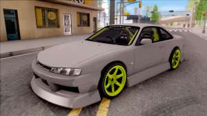 Nissan 200SX Drift Monster Energy для GTA San Andreas - вид спереди