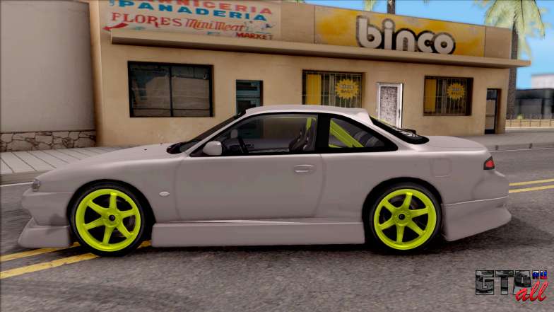 Nissan 200SX Drift Monster Energy для GTA San Andreas - вид сбоку