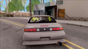 Nissan 200SX Drift Monster Energy для GTA San Andreas - вид сзади