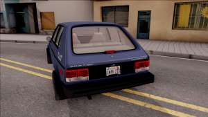 Dodge Shelby Omni GLHS 1986 для GTA San Andreas - вид сзади