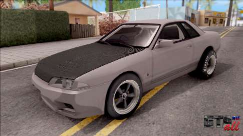 Nissan Skyline R32 Drag для GTA San Andreas - вид спереди