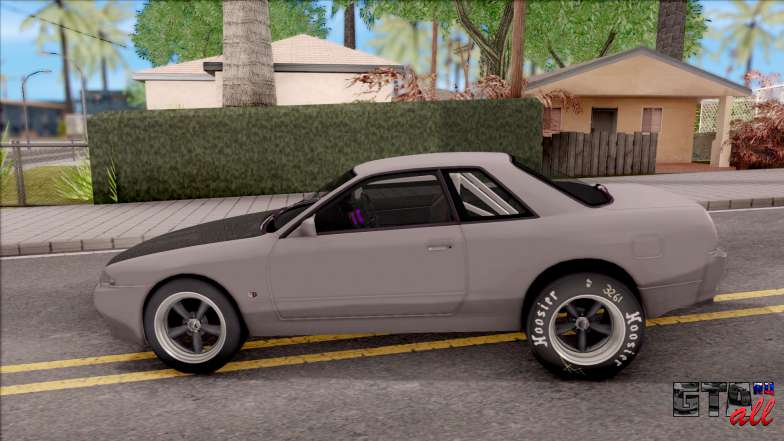 Nissan Skyline R32 Drag для GTA San Andreas - вид сбоку