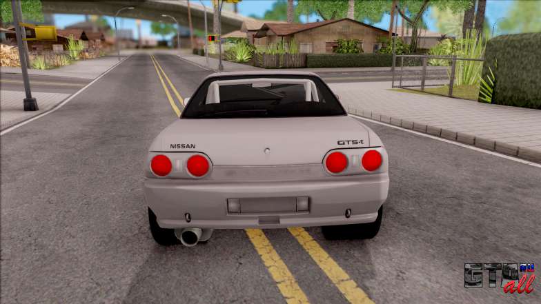 Nissan Skyline R32 Drag для GTA San Andreas - вид сзади