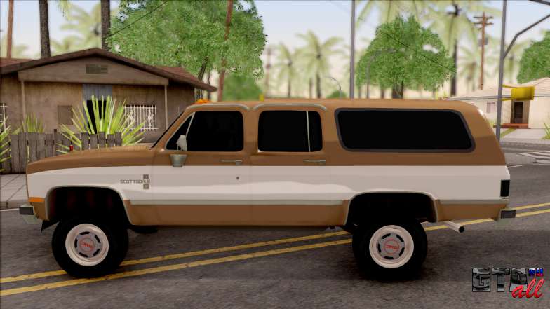 GMC Suburban 2500 1986 для GTA San Andreas - вид сбоку