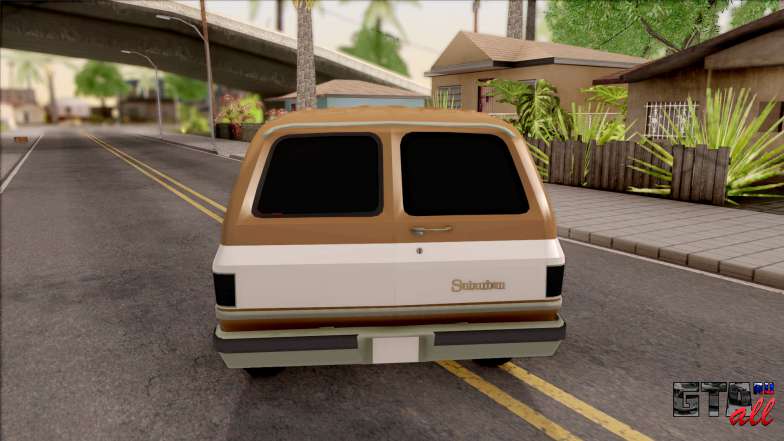 GMC Suburban 2500 1986 для GTA San Andreas - вид сзади