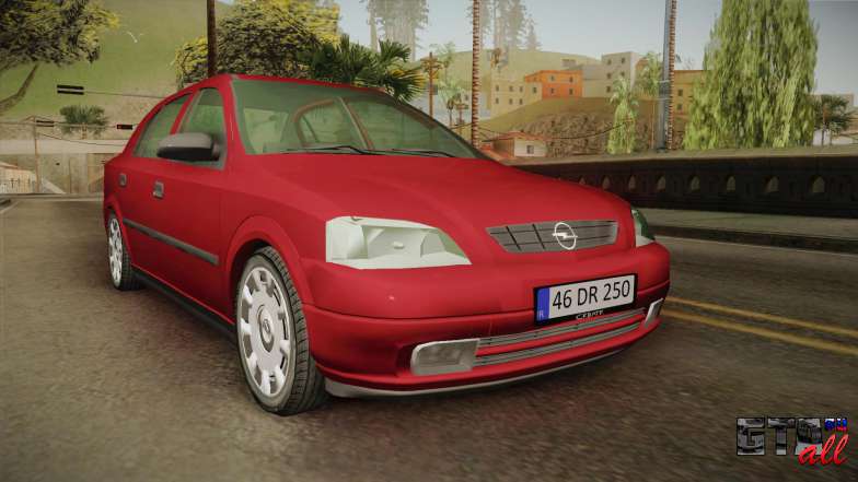 Opel Astra G для GTA San Andreas - вид спереди