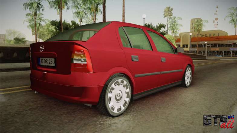 Opel Astra G для GTA San Andreas - вид сзади