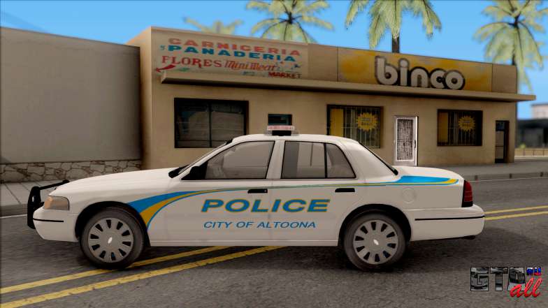 Ford Crown Victoria 2007 Altoona PD для GTA San Andreas - вид сбоку