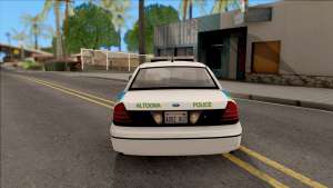 Ford Crown Victoria 2007 Altoona PD для GTA San Andreas - вид сзади