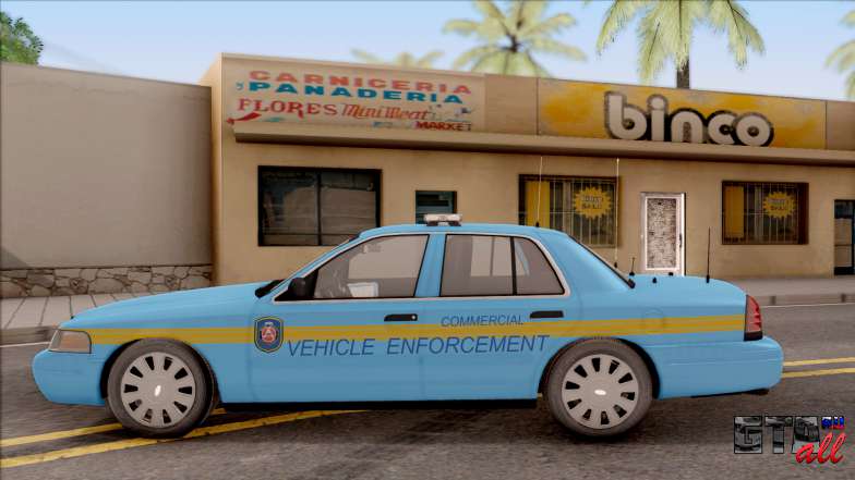 Ford Crown Victoria 2010 Iowa DOT MVE ля GTA San Andreas - вид сбоку