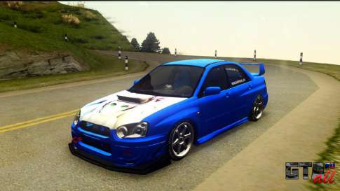 Subaru Impreza WRX STi 2004 (Virtual Diva) для GTA San Andreas - вид спереди