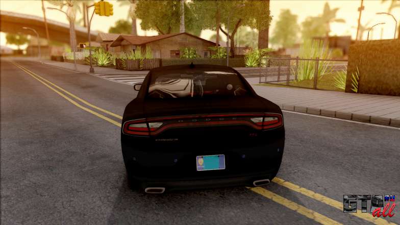 Dodge Charger Unmarked 2015 для GTA San Andreas - вид сзади