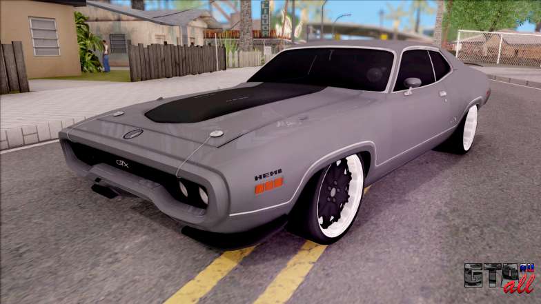 Plymouth GTX 426 Hemi 1971 для GTA San Andreas - вид спереди