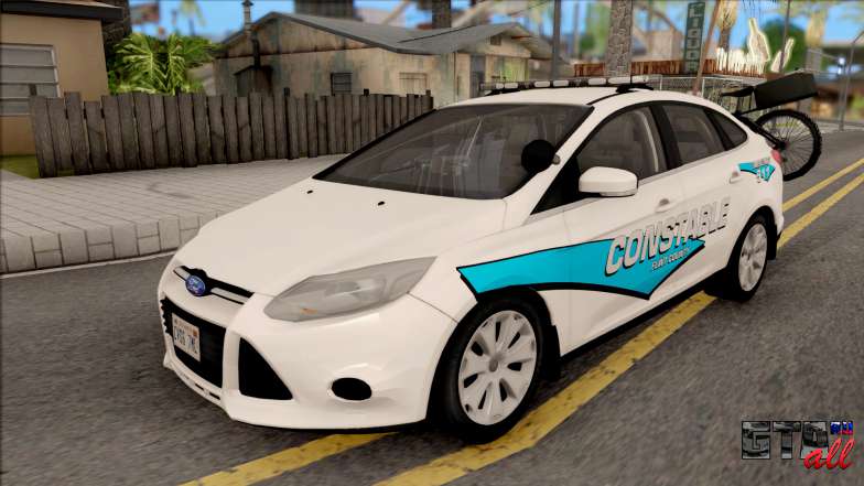 Ford Focus 2013 Flint County Constable Office для GTA San Andreas - вид спереди