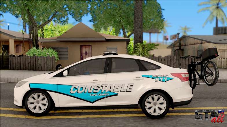 Ford Focus 2013 Flint County Constable Office для GTA San Andreas - вид сбоку