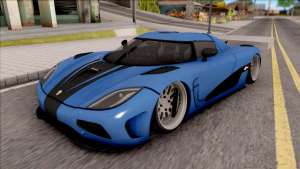 Koenigsegg Agera R Slammed для GTA San Andreas - вид спереди