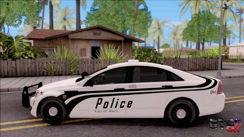 Chevrolet Caprice 2013 Ames Police Department для GTA San Andreas - вид сбоку