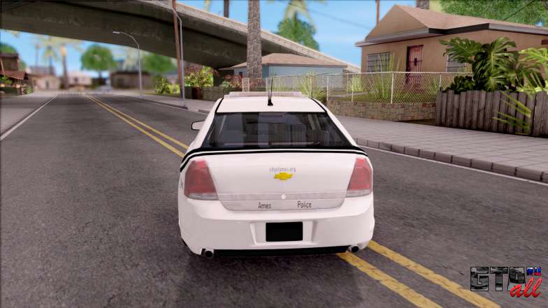 Chevrolet Caprice 2013 Ames Police Department для GTA San Andreas - вид сзади