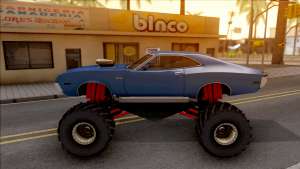 Chevrolet Chevelle SS 1972 Monster Truck для GTA San Andreas - вид сбоку