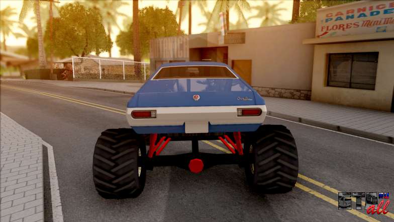 Chevrolet Chevelle SS 1972 Monster Truck для GTA San Andreas - вид сзади