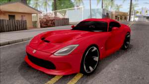 Dodge SRT Viper GTS 2012 для GTA San Andreas - вид спереди