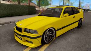 BMW M3 E36 BKworks для GTA San Andreas - вид спереди