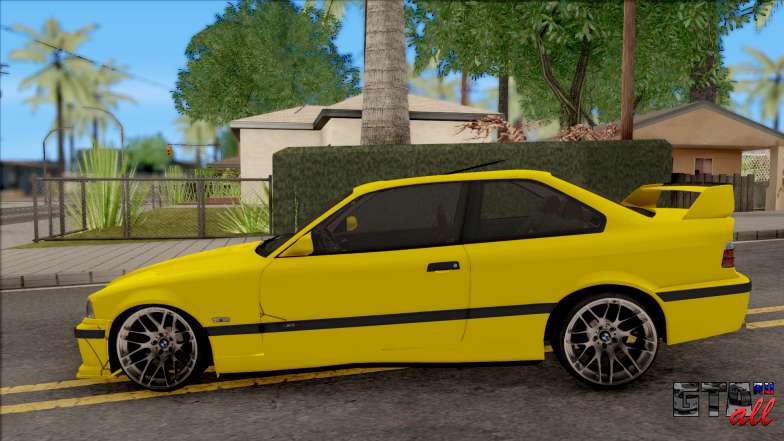 BMW M3 E36 BKworks для GTA San Andreas - вид сбоку