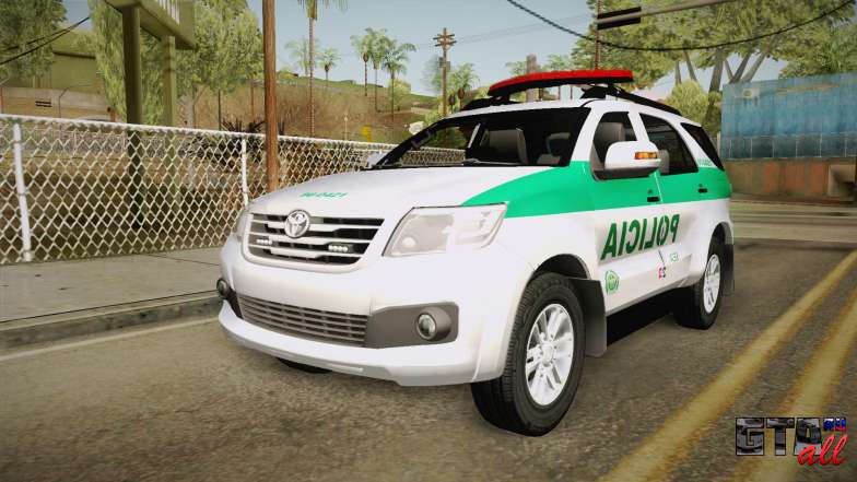 Toyota Fortuner Ponal Colombia для GTA San Andreas - вид спереди