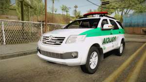 Toyota Fortuner Ponal Colombia для GTA San Andreas - вид спереди