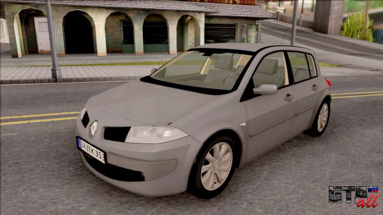 Renault Megane 2 HB Privilege для GTA San Andreas - вид спереди