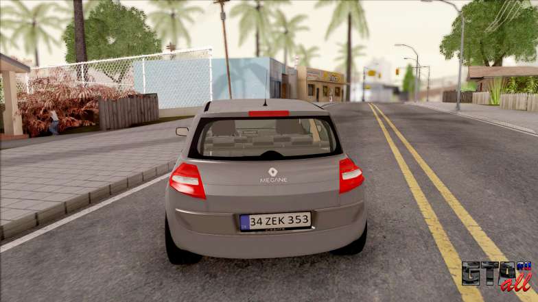 Renault Megane 2 HB Privilege для GTA San Andreas - вид сзади