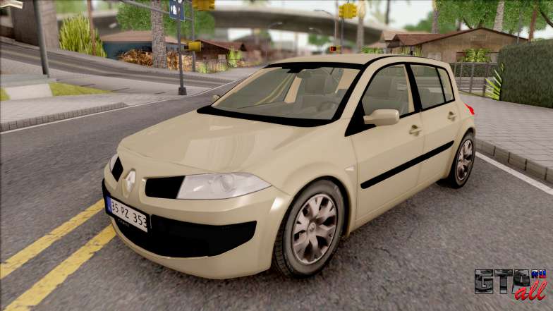 Renault Megane 2 HB Authentigue для GTA San Andreas - вид спереди