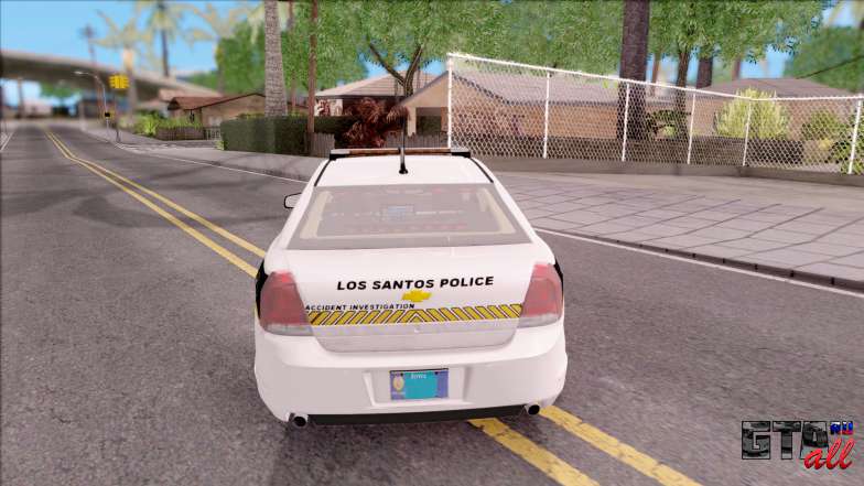 Chevrolet Caprice 2013 Los Santos PD v3 для GTA San Andreas - вид сзади