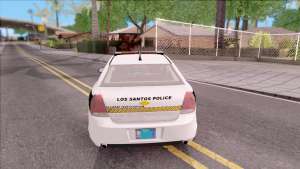 Chevrolet Caprice 2013 Los Santos PD v3 для GTA San Andreas - вид сзади