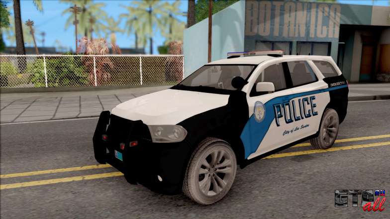 Dodge Durango 2011 Los Santos Police Department для GTA San Andeas - вид спереди