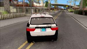 Dodge Durango 2011 Los Santos Police Department ля GTA San Andeas - вид сзади