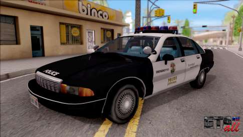 Chevrolet Caprice Police LSPD для GTA San Andreas - вид спереди