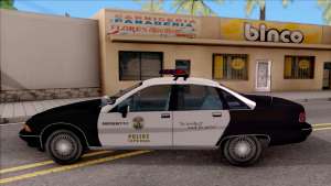 Chevrolet Caprice Police LSPD для GTA San Andreas - вид сбоку