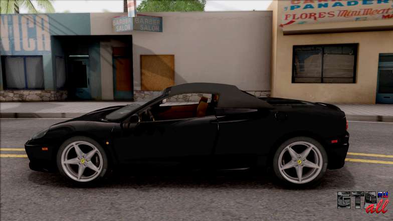 Ferrari 360 Spider US-Spec 2000 IVF для GTA San Andreas - вид сбоку