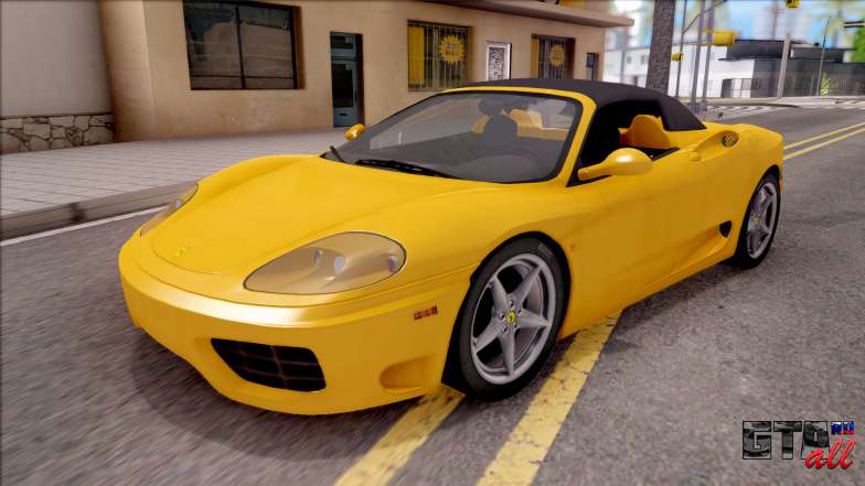 Ferrari 360 Spider US-Spec 2000 HQLM для GTA San Andreas - вид спереди