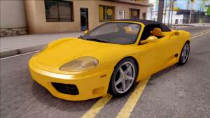 Ferrari 360 Spider US-Spec 2000 HQLM для GTA San Andreas - вид спереди