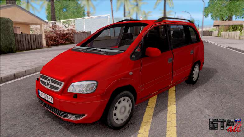 Opel Zafira 2.2DTI для GTA San Andreas - вид спереди