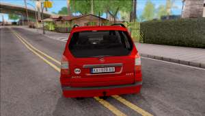 Opel Zafira 2.2DTI для GTA San Andreas - вид сзади