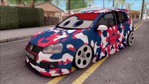 Volkswagen Golf BK GARAGE для GTA San Andreas - вид спереди