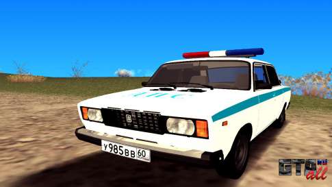 VAZ 2107 GVR V2 для GTA San Andreas - вид спереди