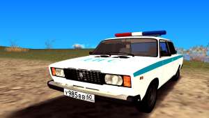 VAZ 2107 GVR V2 для GTA San Andreas - вид спереди